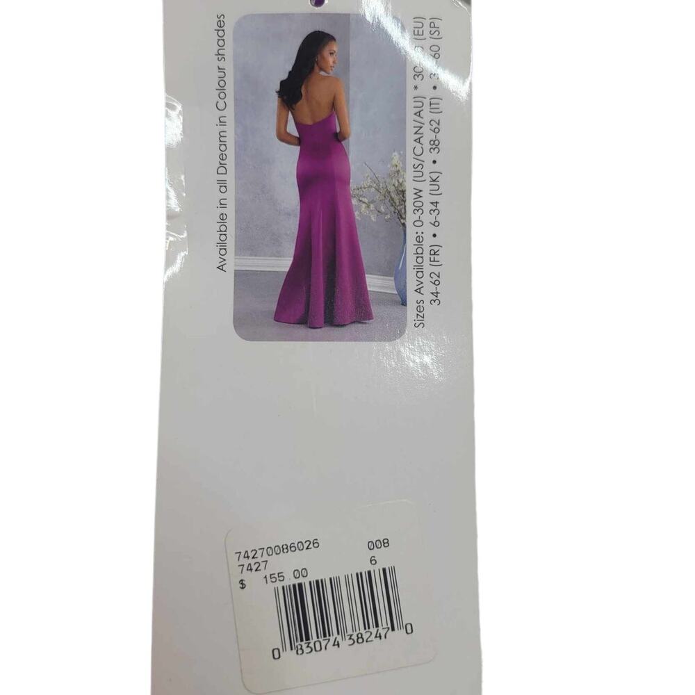 NWT Signature Alfred Angelo Purple Formal Gown‎ Style 7427 Size 6 Evening Gown - Picture 4 of 7